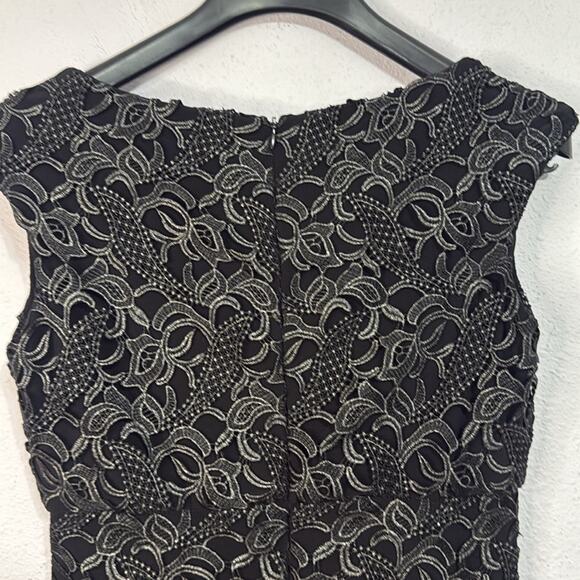 Lauren Ralph Lauren Women Black Lace Sheath Dress Size 4 - Picture 6 of 9